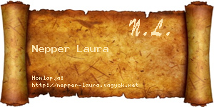 Nepper Laura névjegykártya