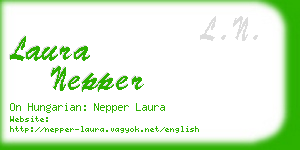 laura nepper business card